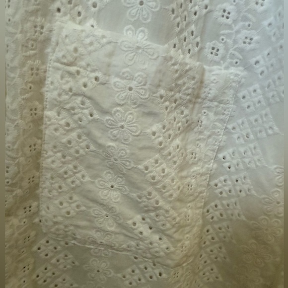 LOFT Eyelet Everyday Oversized Pocket Shirt Small - Picture 9 of 10